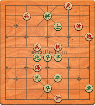 Bàn cờ tướng bài tập Cờ Tướng Haga thế Dễ ván 450 - Độ khó Trung Bình