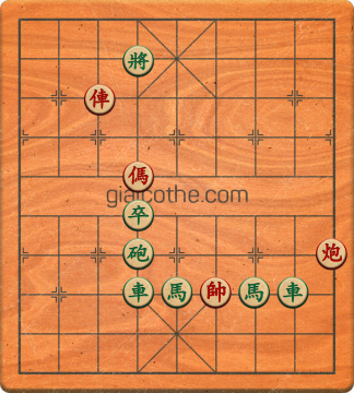 Bàn cờ tướng bài tập Cờ Tướng Haga thế Dễ ván 456 - Độ khó Trung Bình