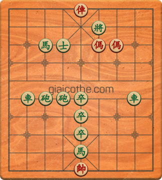 Bàn cờ tướng bài tập Cờ Tướng Haga thế Dễ ván 461 - Độ khó Trung Bình