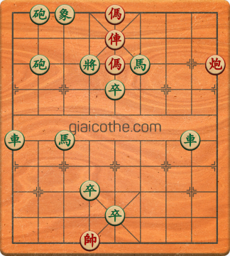 Bàn cờ tướng bài tập Cờ Tướng Haga thế Dễ ván 462 - Độ khó Trung Bình