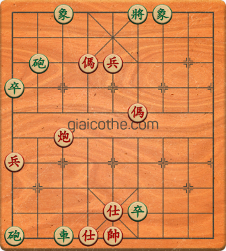 Bàn cờ tướng bài tập Cờ Tướng Haga thế Dễ ván 48 - Độ khó Dễ