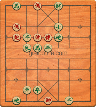 Bàn cờ tướng bài tập Cờ Tướng Haga thế Dễ ván 480 - Độ khó Trung Bình