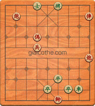 Bàn cờ tướng bài tập Cờ Tướng Haga thế Dễ ván 481 - Độ khó Trung Bình