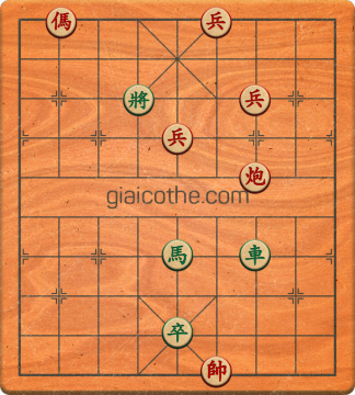 Bàn cờ tướng bài tập Cờ Tướng Haga thế Dễ ván 485 - Độ khó Trung Bình