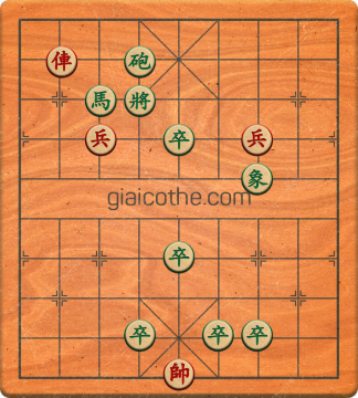 Bàn cờ tướng bài tập Cờ Tướng Haga thế Dễ ván 486 - Độ khó Trung Bình