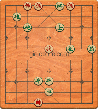 Bàn cờ tướng bài tập Cờ Tướng Haga thế Dễ ván 487 - Độ khó Trung Bình