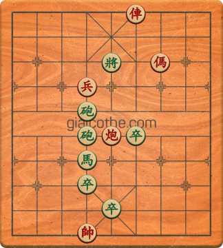 Bàn cờ tướng bài tập Cờ Tướng Haga thế Dễ ván 488 - Độ khó Trung Bình