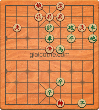 Bàn cờ tướng bài tập Cờ Tướng Haga thế Dễ ván 497 - Độ khó Trung Bình