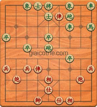 Bàn cờ tướng bài tập Cờ Tướng Haga thế Dễ ván 499 - Độ khó Trung Bình