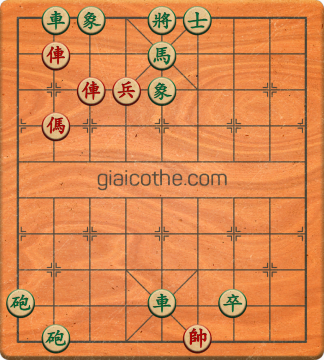 Bàn cờ tướng bài tập Cờ Tướng Haga thế Dễ ván 50 - Độ khó Dễ