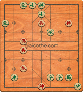 Bàn cờ tướng bài tập Cờ Tướng Haga thế Dễ ván 52 - Độ khó Dễ