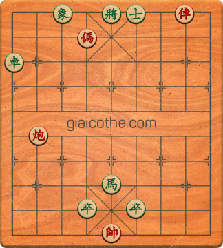 Bàn cờ tướng bài tập Cờ Tướng Haga thế Dễ ván 53 - Độ khó Dễ