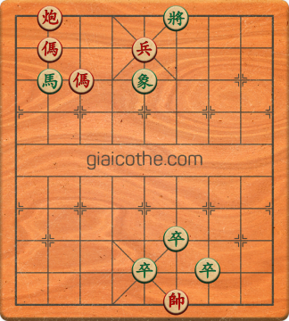 Bàn cờ tướng bài tập Cờ Tướng Haga thế Dễ ván 82 - Độ khó Dễ