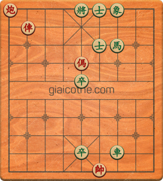 Bàn cờ tướng bài tập Cờ Tướng Haga thế Dễ ván 83 - Độ khó Dễ