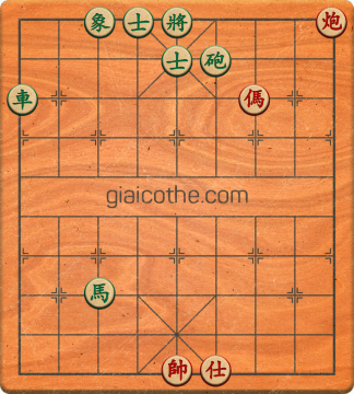 Bàn cờ tướng bài tập Cờ Tướng Haga thế Dễ ván 88 - Độ khó Dễ