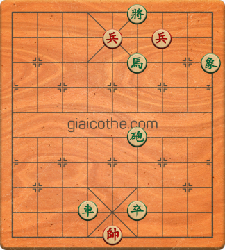 Bàn cờ tướng bài tập Cờ Tướng Haga thế Dễ ván 9 - Độ khó Dễ