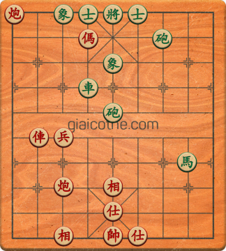 Bàn cờ tướng bài tập Cờ Tướng Haga thế Dễ ván 90 - Độ khó Dễ