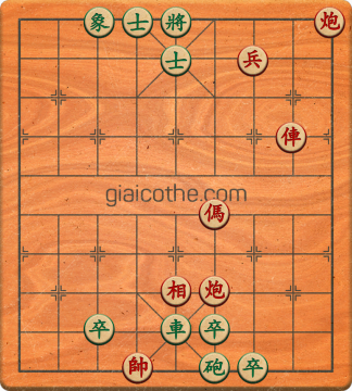 Bàn cờ tướng bài tập Cờ Tướng Haga thế Dễ ván 91 - Độ khó Dễ