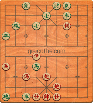 Bàn cờ tướng bài tập Cờ Tướng Haga thế Dễ ván 92 - Độ khó Dễ