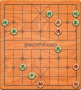 Bàn cờ tướng bài tập Cờ Tướng Haga thế Dễ ván 95 - Độ khó Dễ