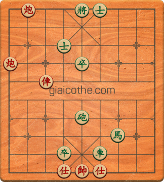 Bàn cờ tướng bài tập Cờ Tướng Haga thế Dễ ván 98 - Độ khó Dễ