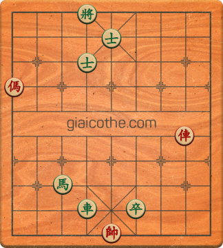 Bàn cờ tướng bài tập Cờ Tướng Haga thế Dễ ván 99 - Độ khó Dễ