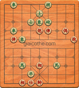 Bàn cờ tướng bài tập Cờ Tướng Haga thế Khó ván 108 - Độ khó Khó