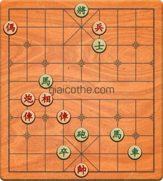 Bàn cờ tướng bài tập Cờ Tướng Haga thế Khó ván 117 - Độ khó Khó