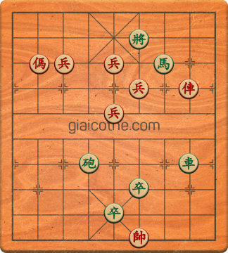 Bàn cờ tướng bài tập Cờ Tướng Haga thế Khó ván 123 - Độ khó Khó