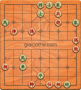 Bàn cờ tướng bài tập Cờ Tướng Haga thế Khó ván 125 - Độ khó Khó