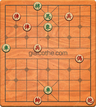 Bàn cờ tướng bài tập Cờ Tướng Haga thế Khó ván 15 - Độ khó Khó