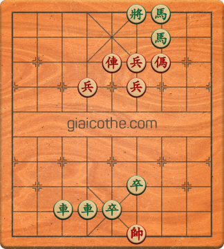 Bàn cờ tướng bài tập Cờ Tướng Haga thế Khó ván 170 - Độ khó Khó