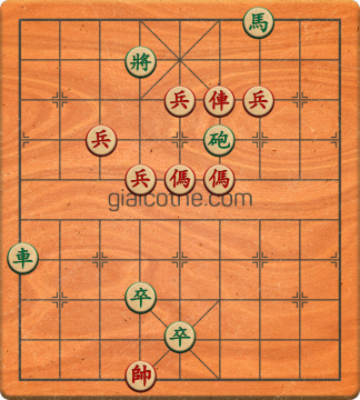 Bàn cờ tướng bài tập Cờ Tướng Haga thế Khó ván 175 - Độ khó Khó