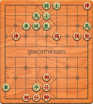 Bàn cờ tướng bài tập Cờ Tướng Haga thế Khó ván 18 - Độ khó Khó