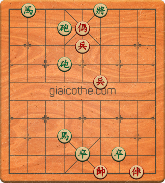 Bàn cờ tướng bài tập Cờ Tướng Haga thế Khó ván 180 - Độ khó Khó