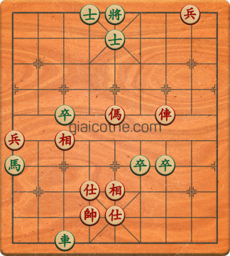 Bàn cờ tướng bài tập Cờ Tướng Haga thế Khó ván 20 - Độ khó Trung Bình