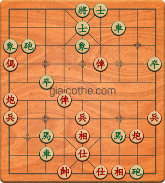 Bàn cờ tướng bài tập Cờ Tướng Haga thế Khó ván 218 - Độ khó Khó