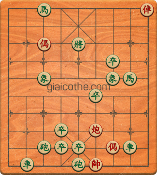 Bàn cờ tướng bài tập Cờ Tướng Haga thế Khó ván 319 - Độ khó Khó