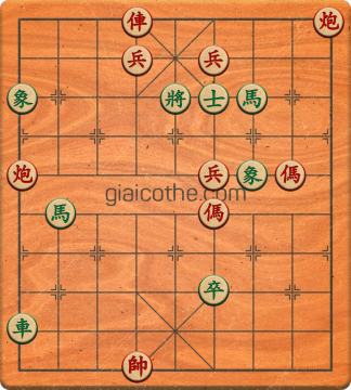 Bàn cờ tướng bài tập Cờ Tướng Haga thế Khó ván 32 - Độ khó Khó