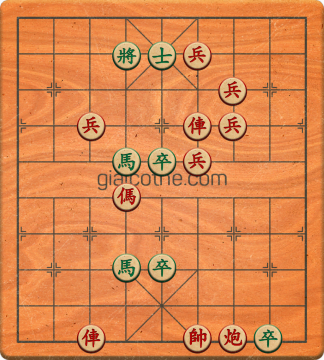 Bàn cờ tướng bài tập Cờ Tướng Haga thế Khó ván 391 - Độ khó Khó