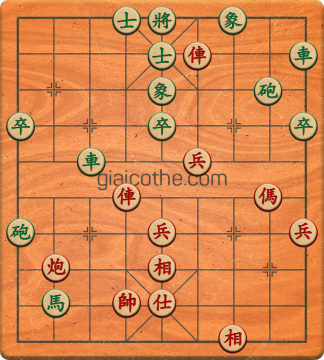 Bàn cờ tướng bài tập Cờ Tướng Haga thế Khó ván 417 - Độ khó Khó