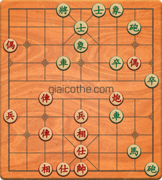 Bàn cờ tướng bài tập Cờ Tướng Haga thế Khó ván 42 - Độ khó Khó