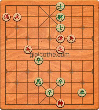 Bàn cờ tướng bài tập Cờ Tướng Haga thế Khó ván 49 - Độ khó Khó