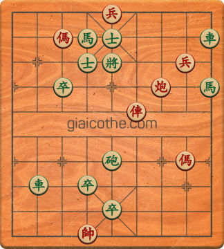 Bàn cờ tướng bài tập Cờ Tướng Haga thế Khó ván 55 - Độ khó Khó