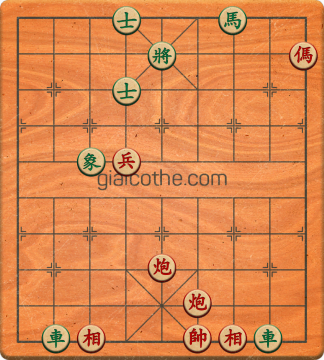 Bàn cờ tướng bài tập Cờ Tướng Haga thế Khó ván 6 - Độ khó Khó