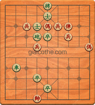 Bàn cờ tướng bài tập Cờ Tướng Haga thế Khó ván 65 - Độ khó Khó