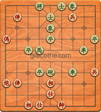 Bàn cờ tướng bài tập Cờ Tướng Haga thế Khó ván 77 - Độ khó Khó