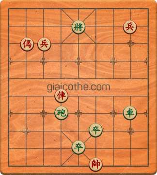 Bàn cờ tướng bài tập Cờ Tướng Haga thế Vừa ván 100 - Độ khó Khó