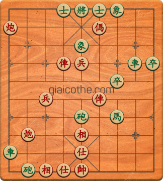 Bàn cờ tướng bài tập Cờ Tướng Haga thế Vừa ván 103 - Độ khó Trung Bình