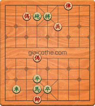 Bàn cờ tướng bài tập Cờ Tướng Haga thế Vừa ván 107 - Độ khó Khó